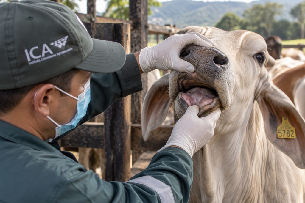 Vigilancia sanitaria del ganado bovino ante signos de fiebre aftosa