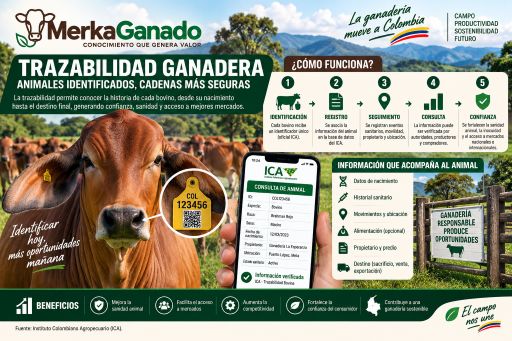 Trazabilidad e identificación individual del ganado bovino en Colombia