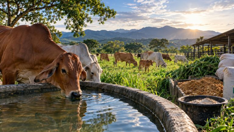 Nutrición de bovinos en una finca ganadera colombiana