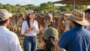 Natalia Romero y la ganadería en Galapa, Atlántico