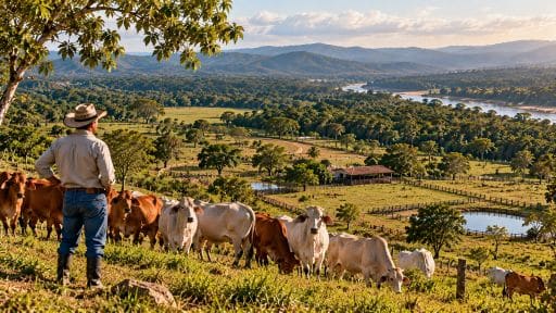 Productor ganadero observa el territorio donde debe aplicarse la Ley 2585 de 2026.
