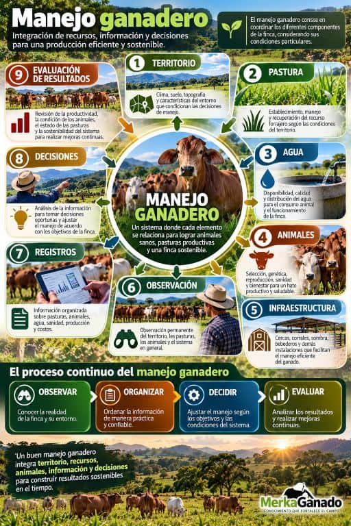 Manejo ganadero basado en observación, organización, decisiones y evaluación