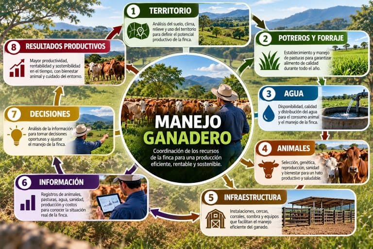Sistema de manejo ganadero y organización de los recursos de una finca