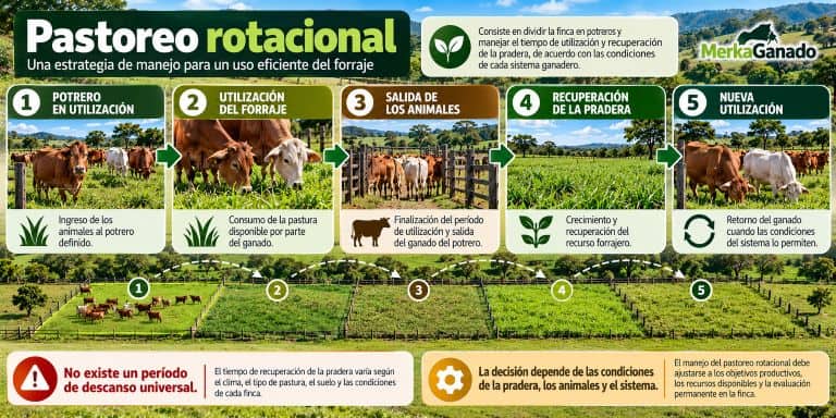 Pastoreo rotacional y recuperación de la pradera