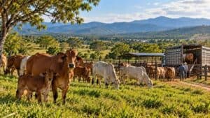 Ganado bovino en potrero colombiano durante el análisis semanal de precios